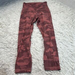 Lululemon Align Crop *21" Heritage 365 Camo Brier Rose Multi